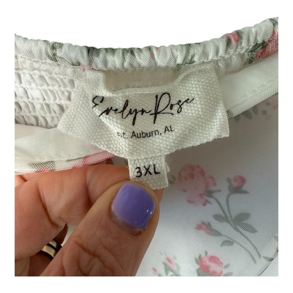 The Delfina Ribbon Dress in a Soft Petal Pink Floral Maternity Occasion Dress 3X - Picture 8 of 16